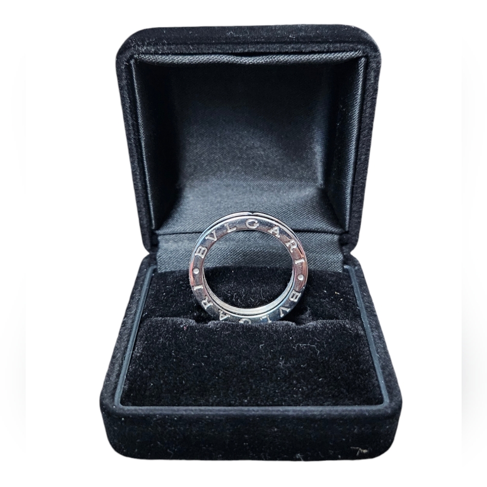 ❌️SOLD❌️ BVLGARI BZERO 1 White Gold 1-Row 18K 5MM Band Ring 56 EU/ 7.5 US Size